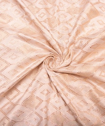 Dyeable Chanderi Jacquard Material